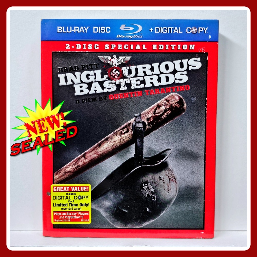 Inglourious Basterds Blu-ray Special Edition New Sealed‎ 2 Disc Tarantino Pitt